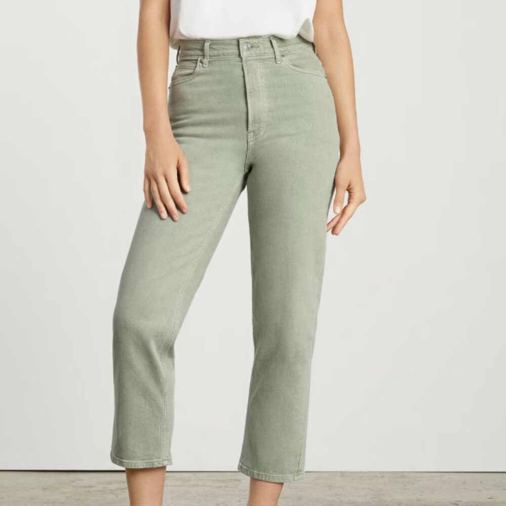 Everlane Sage Green, Way-High Jean, Size 26
